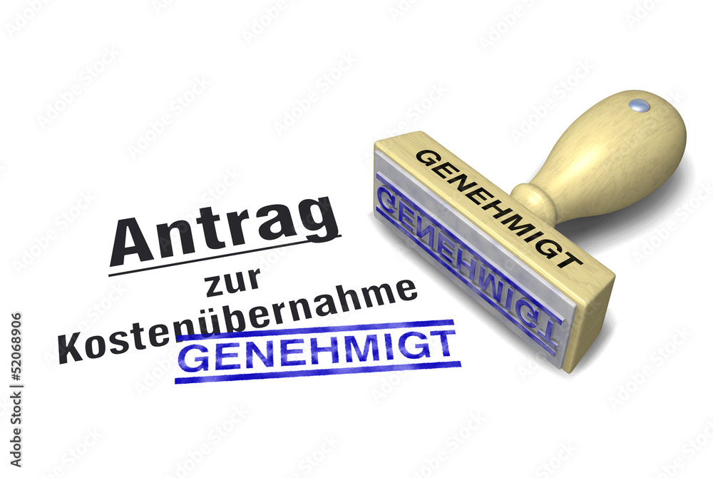 Antrag auf Kostenübernahme: GENEHMIGT 스톡 사진 | Adobe Stock