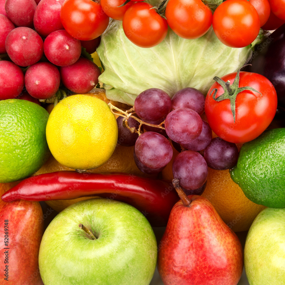 bright background of vegetables and fruits bright background of vegetables and fruits