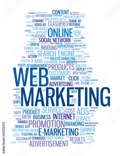 WEB MARKETING Tag Cloud (e-business strategy online advertising)