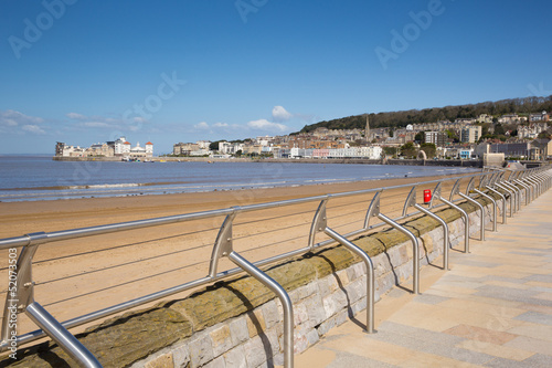 Foto Weston-super-Mare beach and seafront Somerset England UK