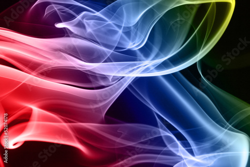 Multicolored smoke