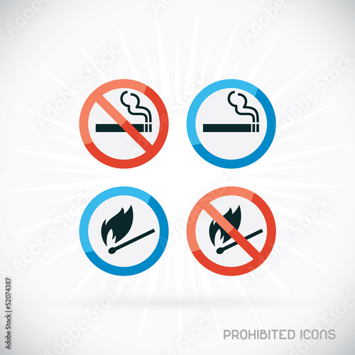 Prohibited Icons Illustration, Sign, Symbol, Button, Badge