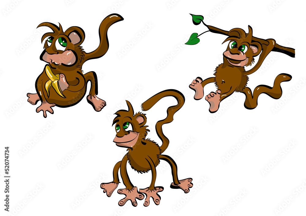 Naklejka premium Affe Comic