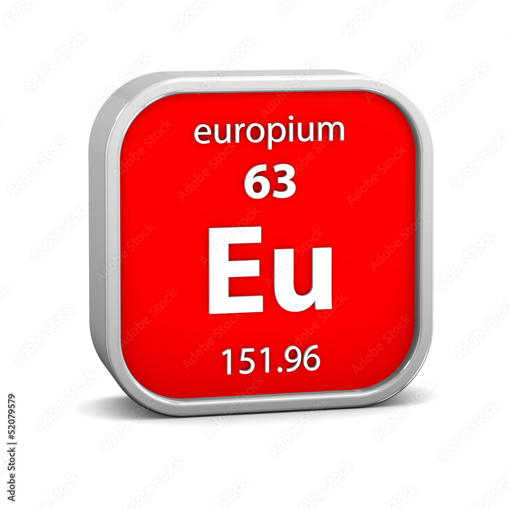 Europium material sign