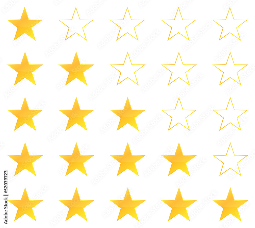 Gold Stars Set Gold Stars Set