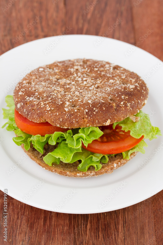 sandwich with healthy bread and vegetables sandwich with healthy bread and vegetables