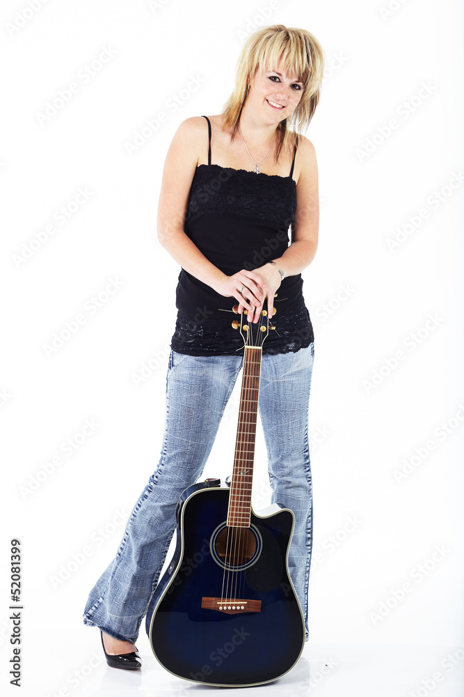 Young Caucasian musician Young Caucasian musician