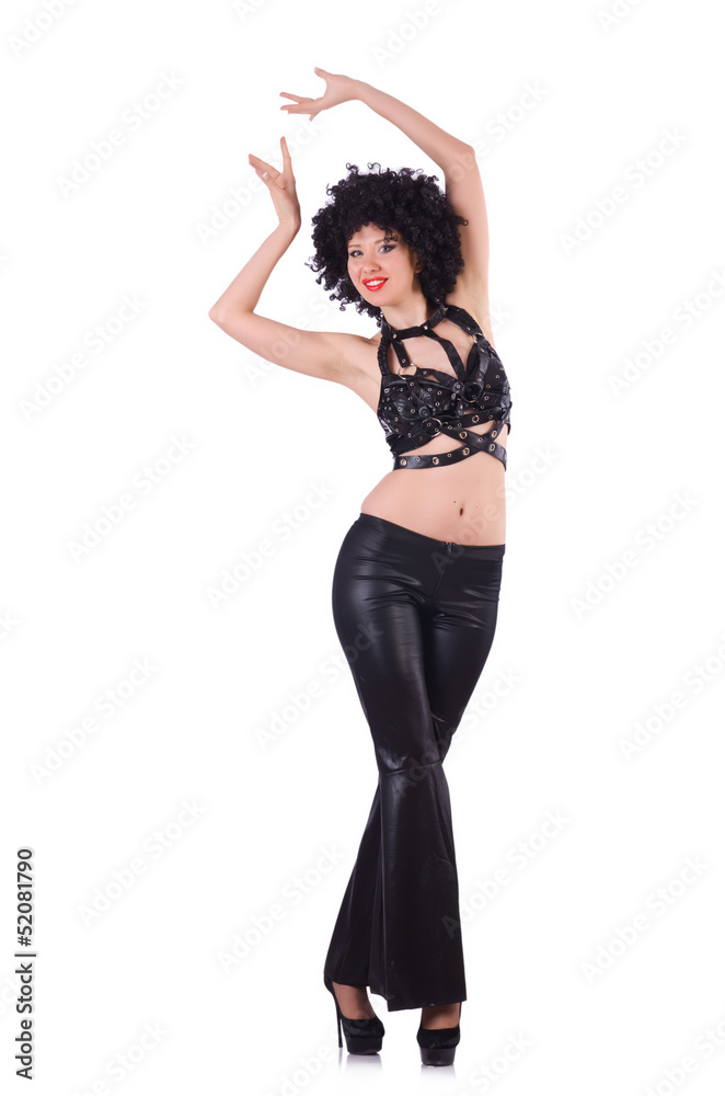 Woman isolated on the white background Woman isolated on the white background