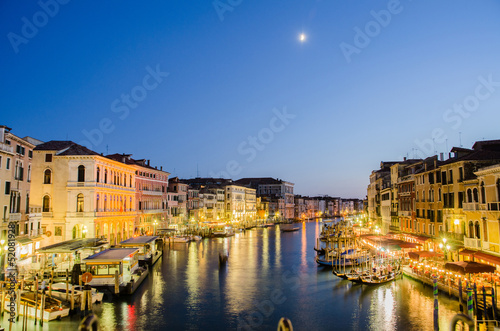 VENICE  ITALY - JUNE 30  View from Rialto bridge on June 30  201