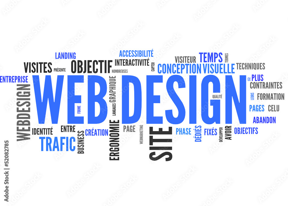 web design (tag cloud français)
