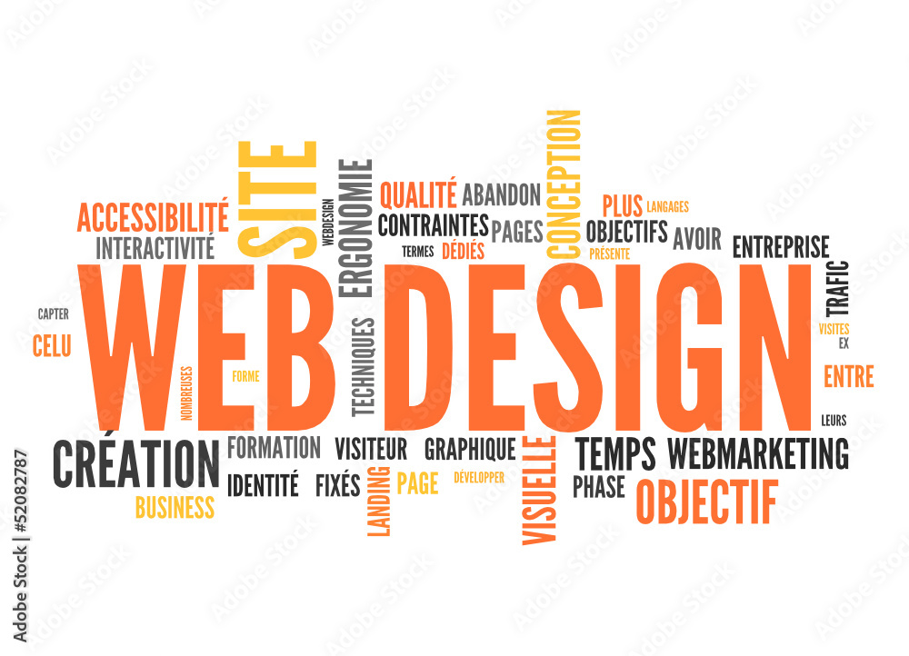 web design (tag cloud français)