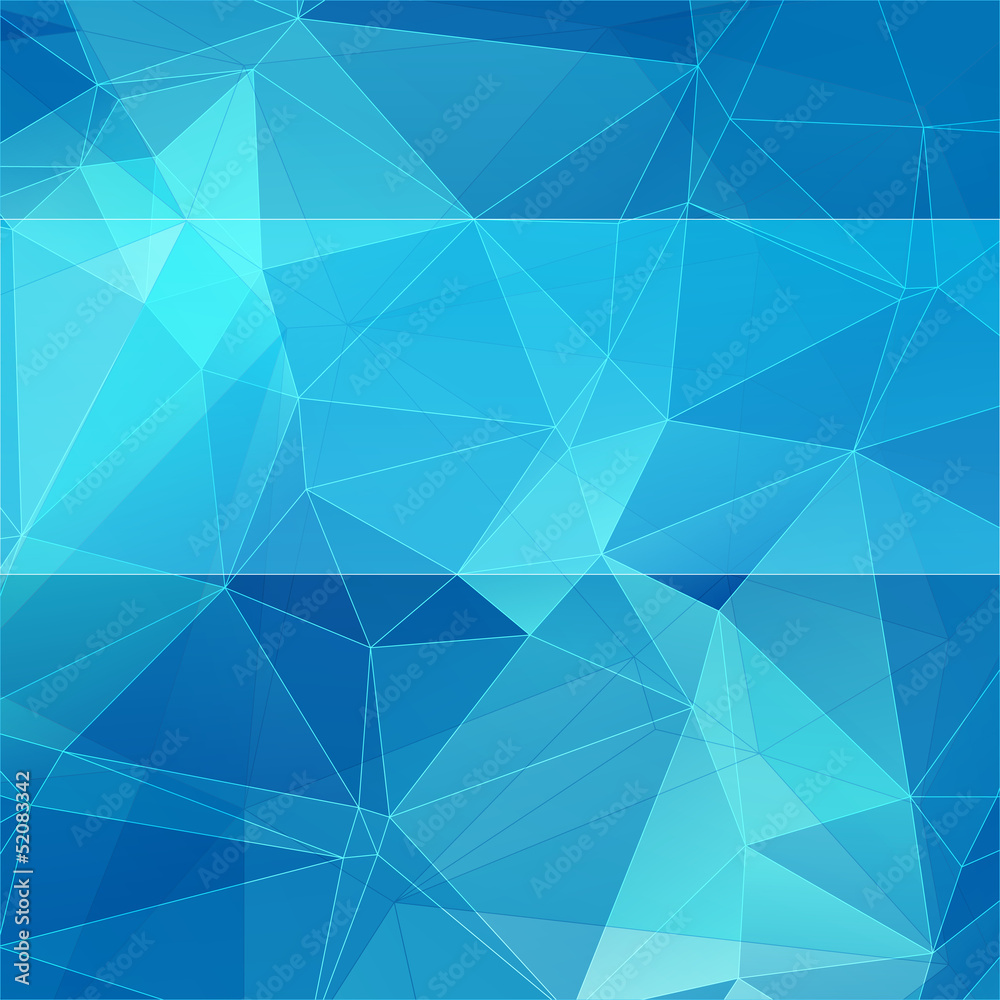 Fototapeta premium triangular style blue abstract background