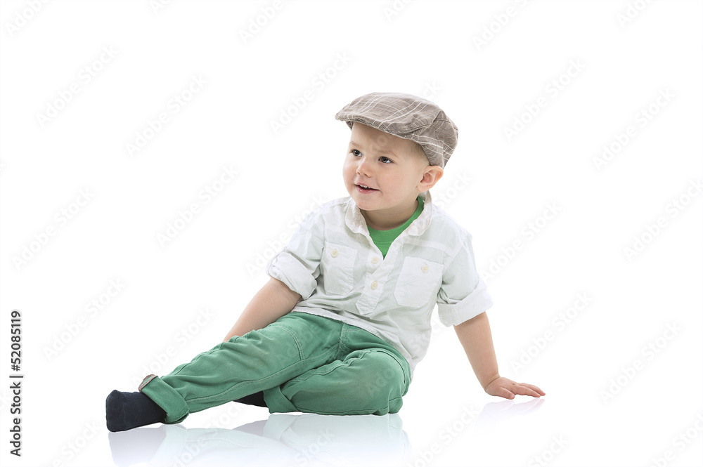 Handsome little boy in a cap Handsome little boy in a cap