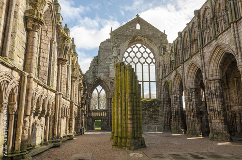 Holyrood Abbey in Edinburgh, Scotland photo