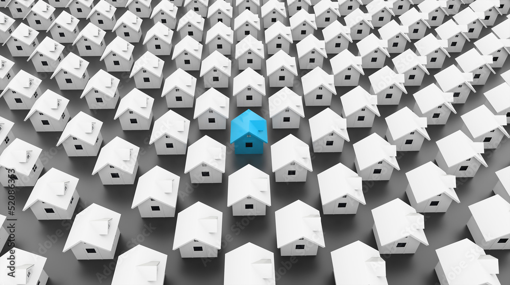 Obraz premium Dużo domów