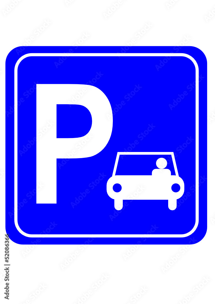 Parkplatzschild