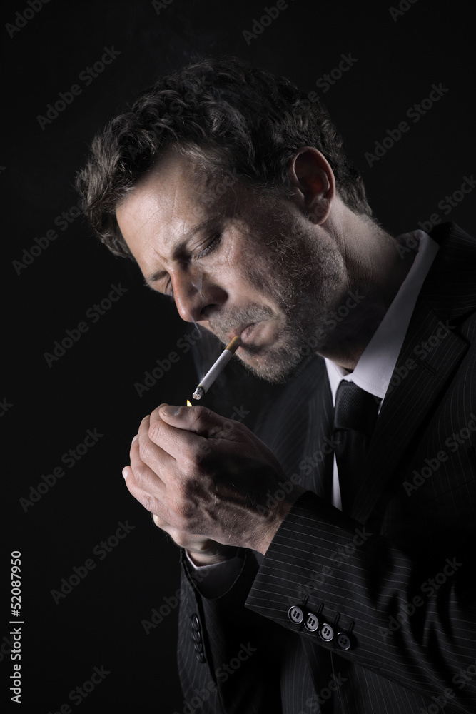 Smoking cigarette Smoking cigarette