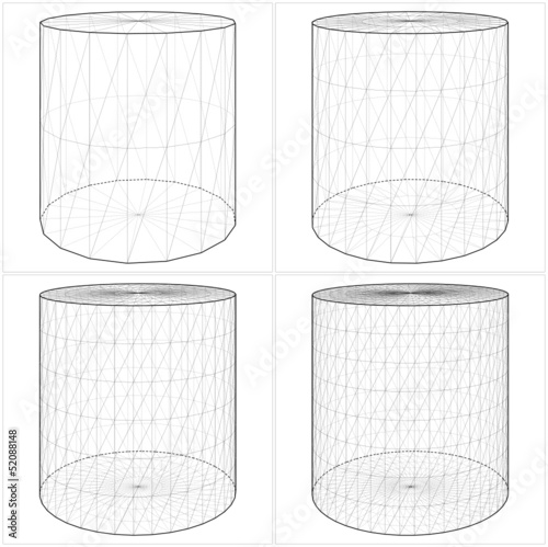 Cylinder From The Simple To The Complicated Shape Vector 08