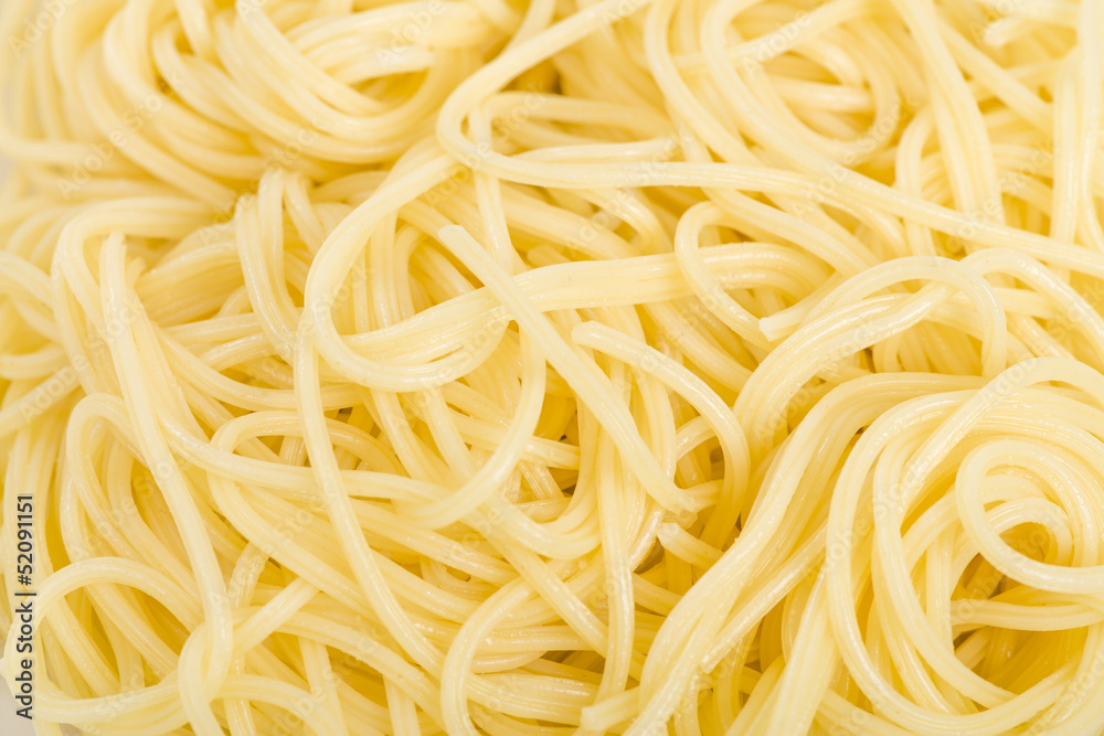 Spaghetti - Plain Italian spaghetti pasta background.