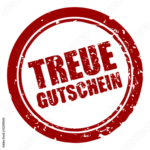 stempel rund treuegutschein I