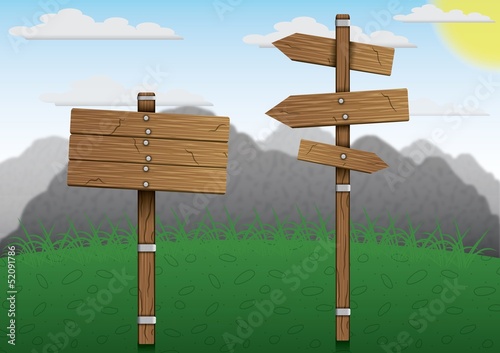 Old wooden sign 3