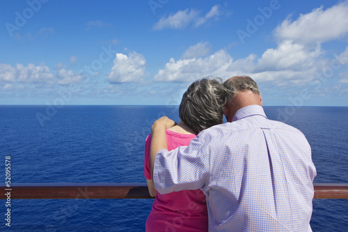 Senior Couple on a Cruise Vacation