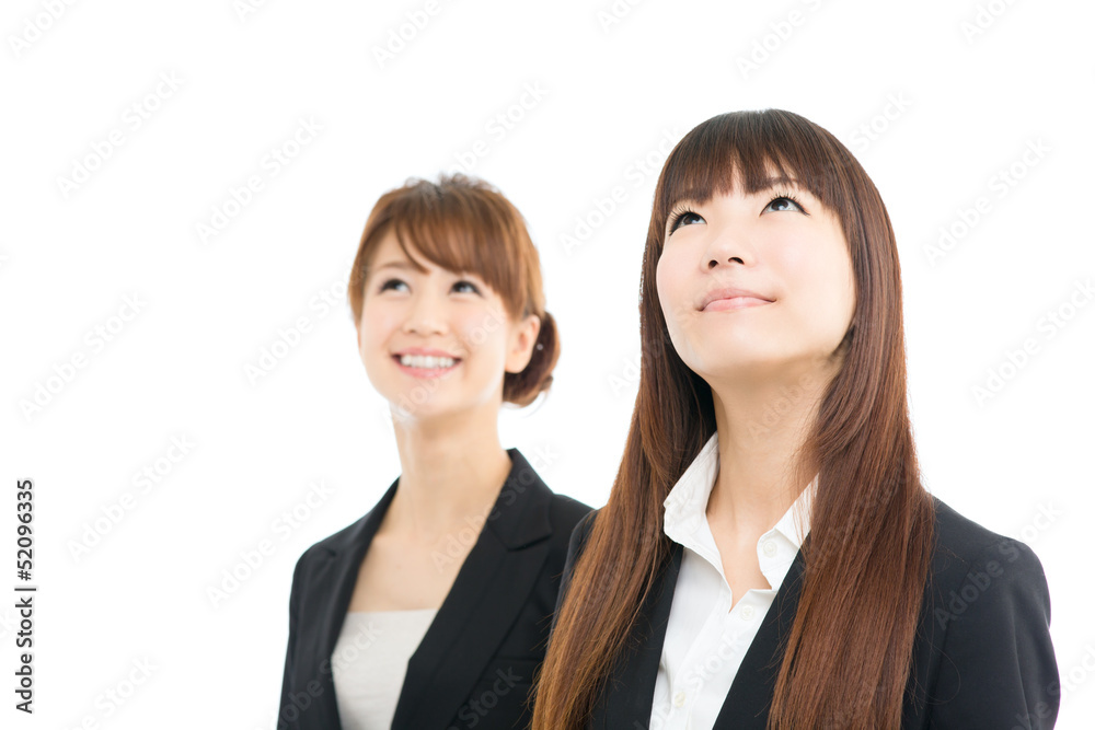 Beautiful asian businesswomen isolated on white background Beautiful asian businesswomen isolated on white background