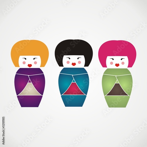 kokeshi japanese dolls