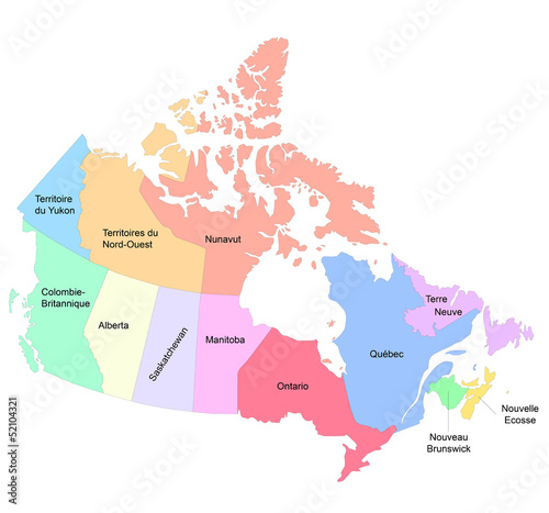 Carte du Canada