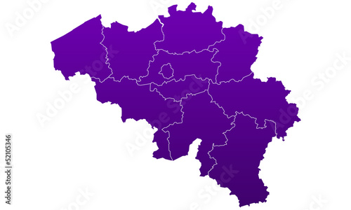 Carte de la Belgique