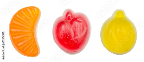 Fruit Jelly Isolated