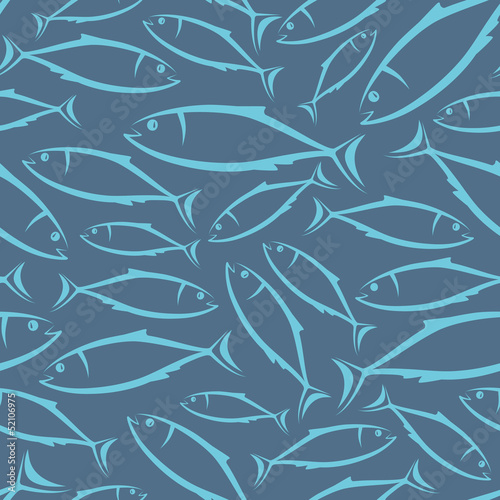 seamless background with fish