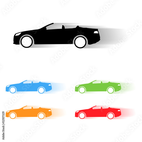 Vector car silhouettes