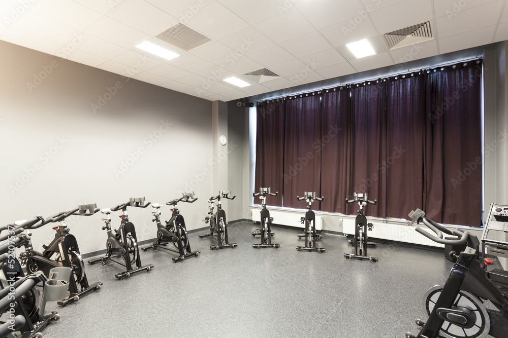 Fototapeta premium Stationary bicycles