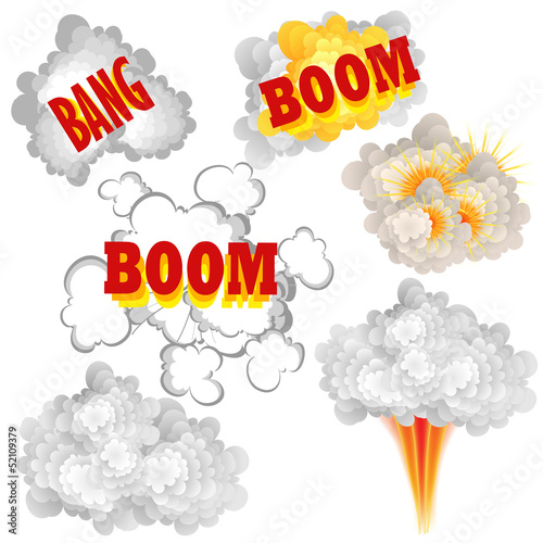 Comic book explosions