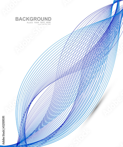 abstract blue creative line wave vector design