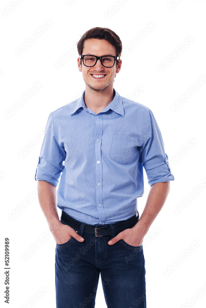 Portrait of smiling and handsome man Portrait of smiling and handsome man