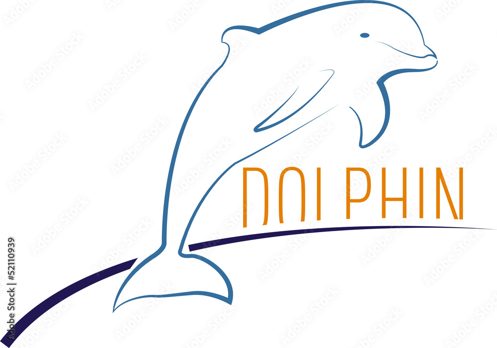 Obraz premium illustration dauphin