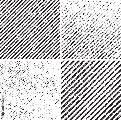 Grunge set stripe. Vector illustration.