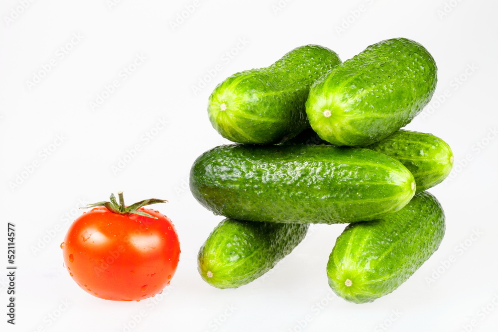 Well from cucumbers and tomato Well from cucumbers and tomato