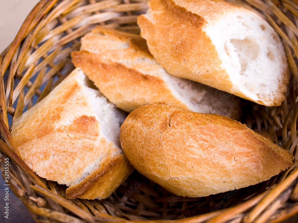 Naklejka premium bread in basket