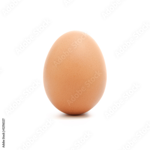 An egg isolated on white background