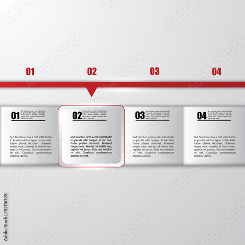 Modern Design template / can be used for infographics / numbered