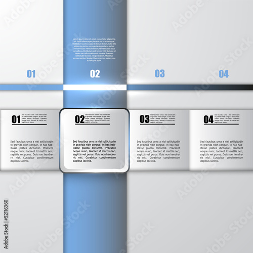 Modern Design template / can be used for infographics / numbered