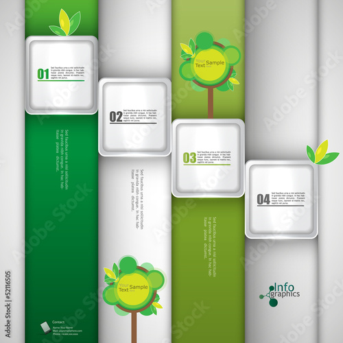 Modern Design template / can be used for infographics / numbered
