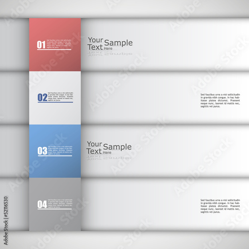 Modern Design template / can be used for infographics / numbered