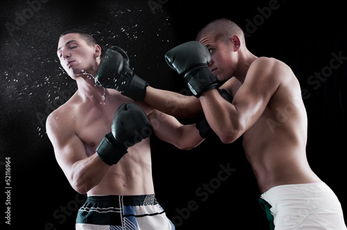 Two man boxing