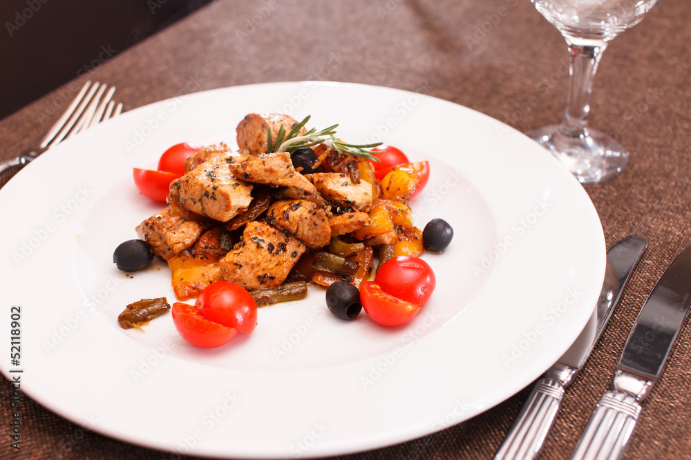 Fillet of Chicken with String Beans Fillet of Chicken with String Beans