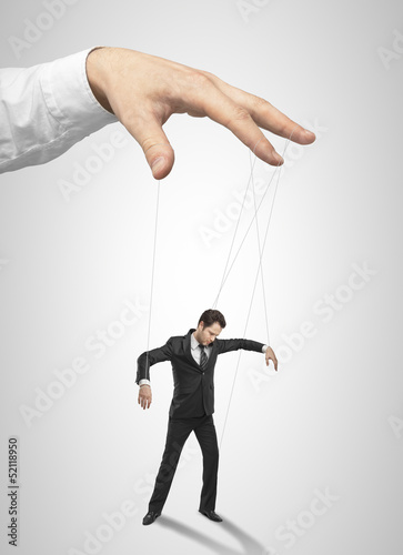 Businessman marionette