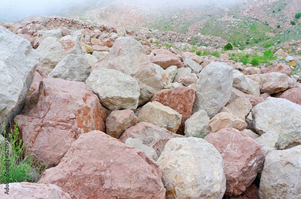 large boulders